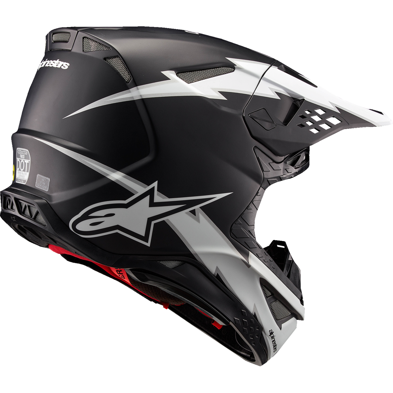 ALPINESTARS Supertech M10 Helmet - Ampress - MIPS® - Matte Black/White - 2XL 8300823-1121-2X