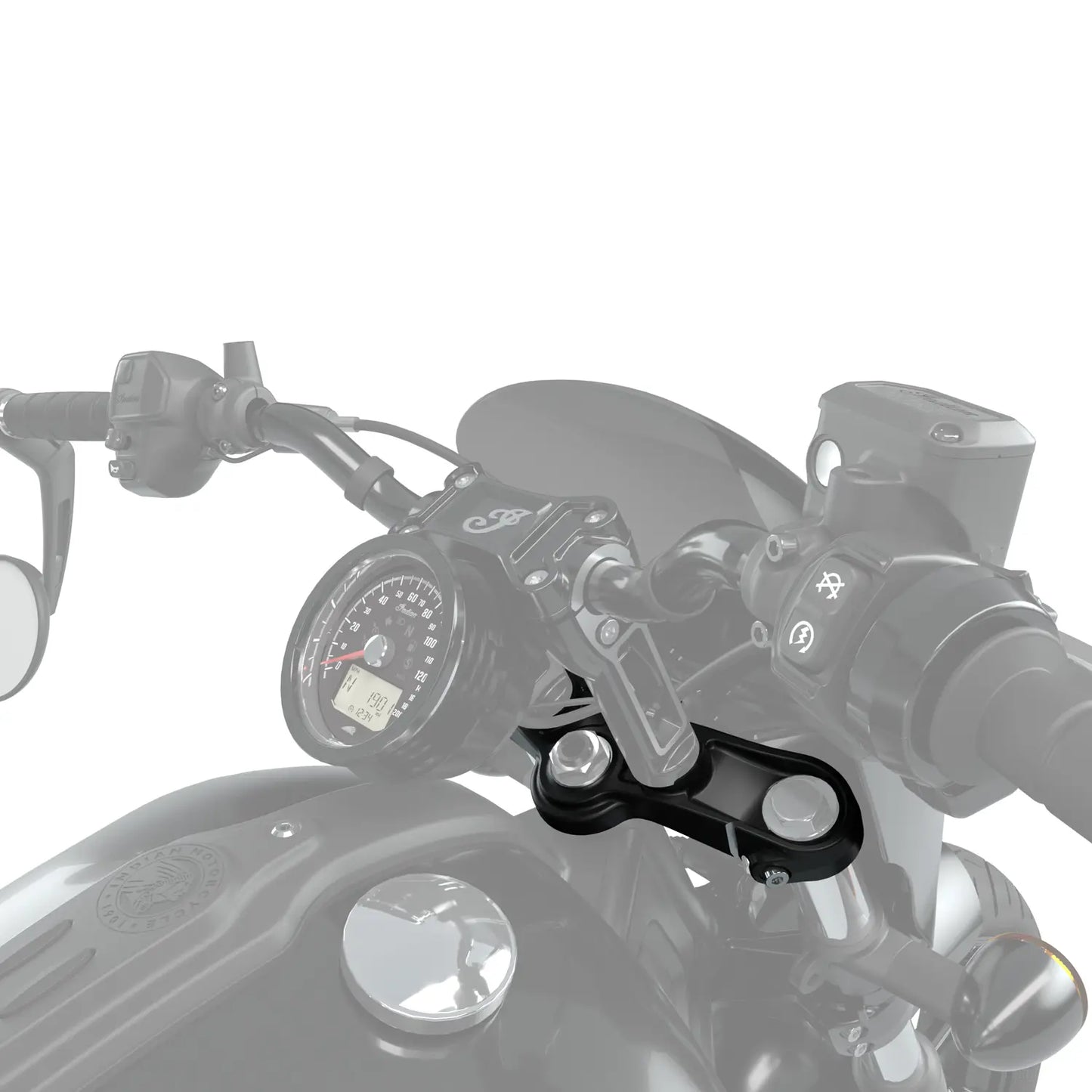 Indian Motorcycle Risers Upper Triple Clamp - 2890557-658