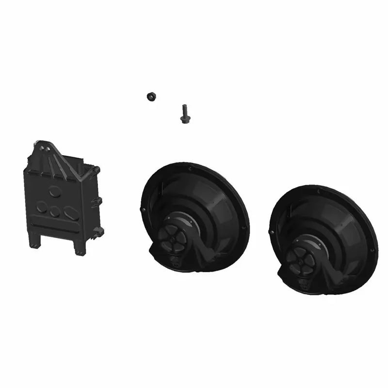PowerBand Audio Saddlebag Speakers with Bass Boost and UnderGlow, 6-1/2 in. 2890576