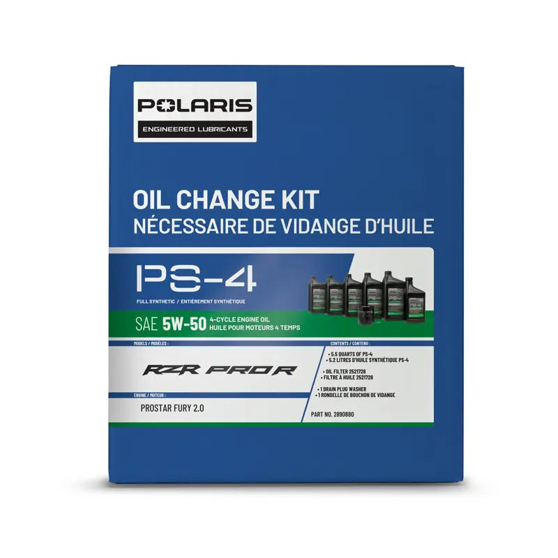 PS-4 Full Synthetic Oil Change Kit, Polaris RZR Pro R - 2890880