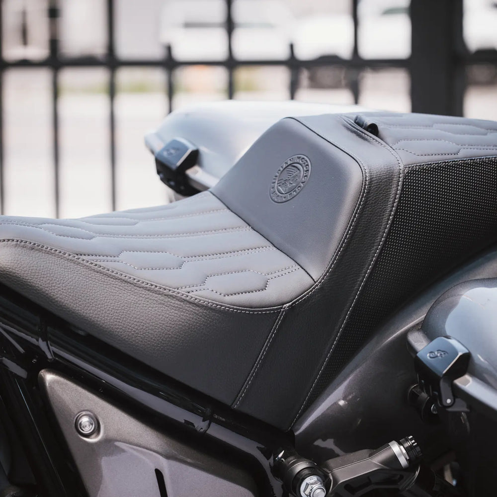 
                      
                        Indian Motorcycle 2-Up High Bolster Seat - 2890997-VBA
                      
                    