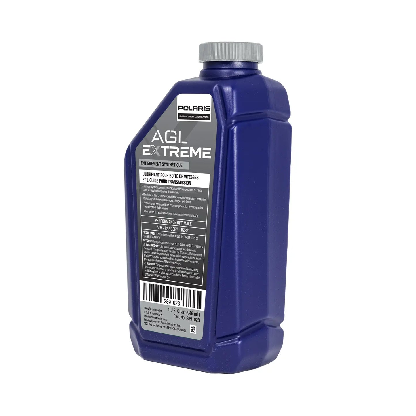 Polaris AGL Extreme Full Synthetic Gearcase Lubricant & Transmission Fluid 2891028