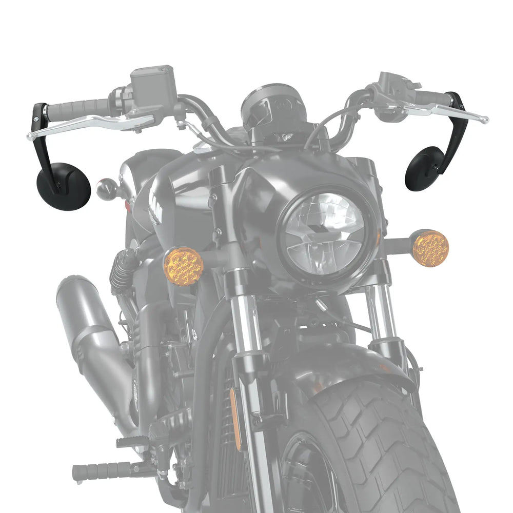 
                      
                        Indian Bar End Mirrors in Black, Pair - 2891099-468
                      
                    
