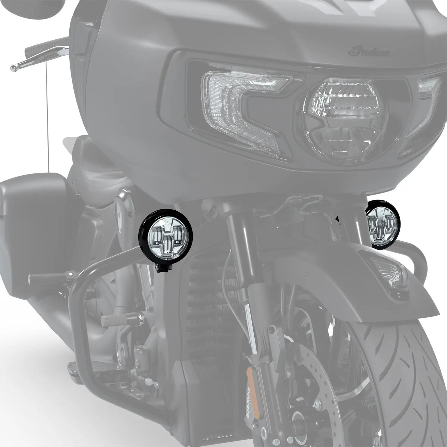 Indian Pathfinder S LED Driving Lights Mount, Black - 2891544