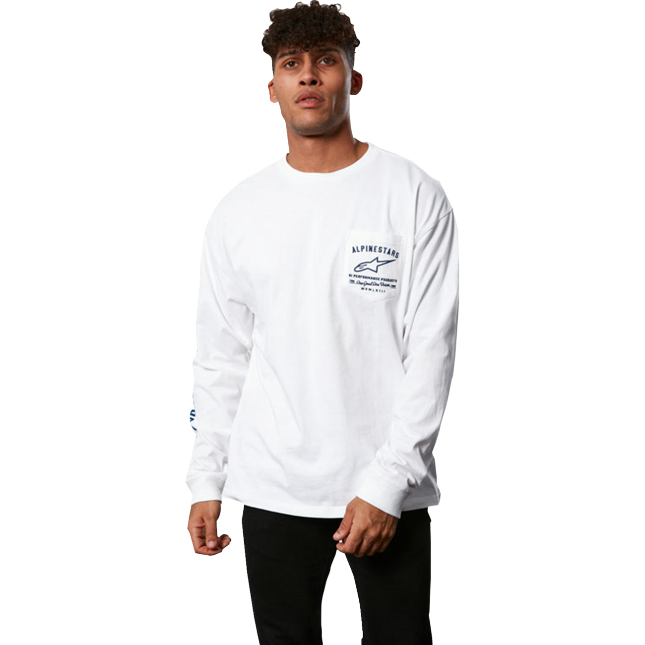 ALPINESTARS REP Long-Sleeve T-Shirt - White - Medium 12337140020M