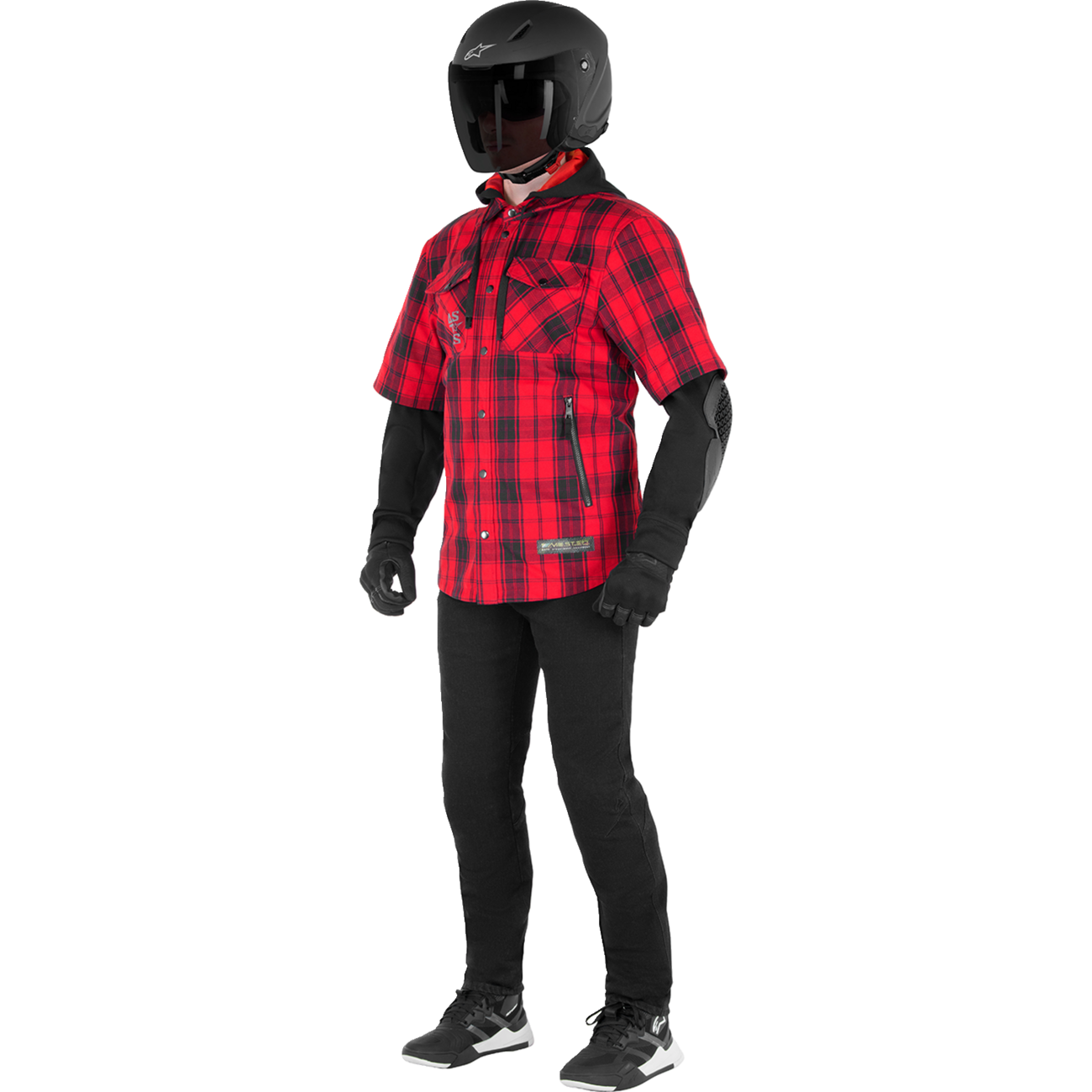 ALPINESTARS MO.ST.EQ Tartan Jacket - Red/Black - Medium 4300424-3136-M