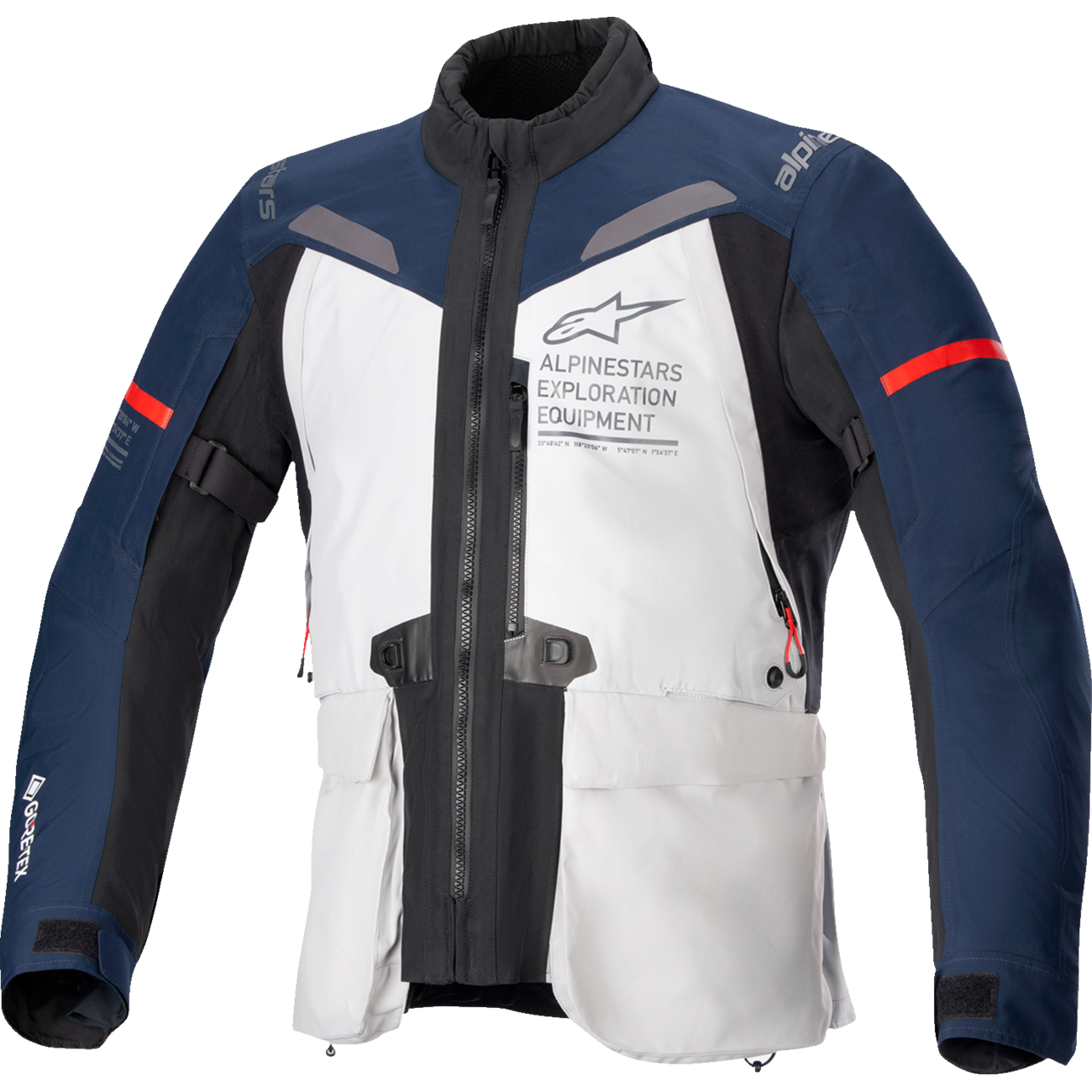 ALPINESTARS ST-7 2L Gore-Tex Jacket - Ice Gray/Dark Blue/Black - Small 3604124-9174-S
