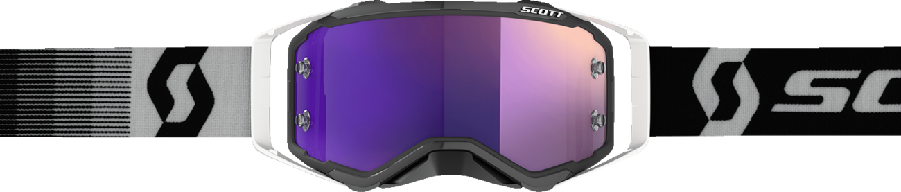 SCOTT Prospect Goggle - Premium Black/White - Purple Chrome Works Lens 272821-7702281