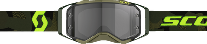 SCOTT Prospect Goggle - Khaki Green/Neon Yellow - Light Sensitive - Gray Works Lens 272820-7701327