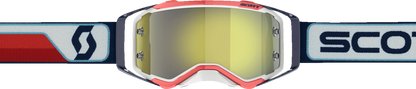 SCOTT Prospect Goggle - Red/White - Yellow Chrome Works Lens 272821-1005289