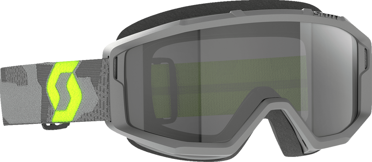 SCOTT Primal Sand Dust Goggle - Light Gray/Neon Yellow - Dark Gray Lens 278600-7697053