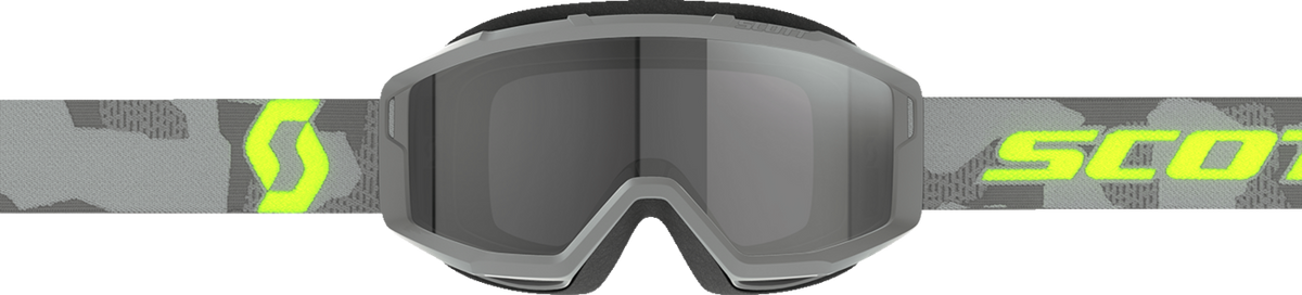 SCOTT Primal Sand Dust Goggle - Light Gray/Neon Yellow - Dark Gray Lens 278600-7697053