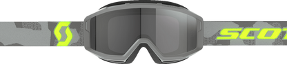 SCOTT Primal Sand Dust Goggle - Light Gray/Neon Yellow - Dark Gray Lens 278600-7697053