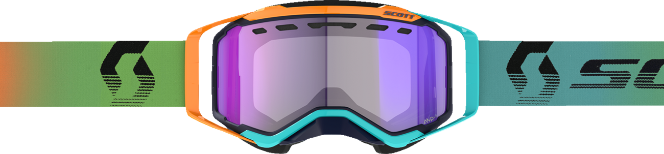 SCOTT Prospect Snow Cross Goggle - Blue/Orange - Dual Pane - Light Sensitive - Blue Chrome Lens 278603-1454307