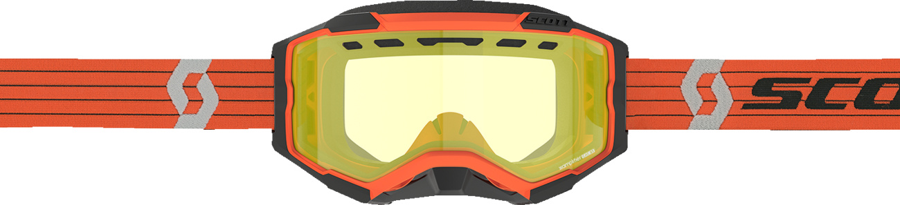 SCOTT Fury Snow Cross Goggle - Orange/Gray - Yellow Lens 278605-1011029