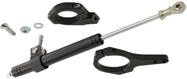 Steering Damper Kit Black 20 25 Fxlrs