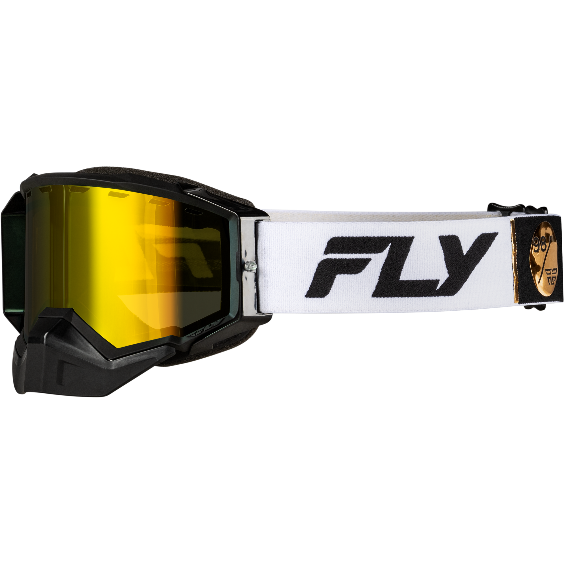Zone Elite Snw Goggle Wht/Blk W/Plrzd Yellow Lens