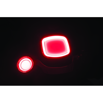 Kuryakyn Tracer L.E.D. Front Turn Signal Insert, Red Light, Smoke Lens 1156