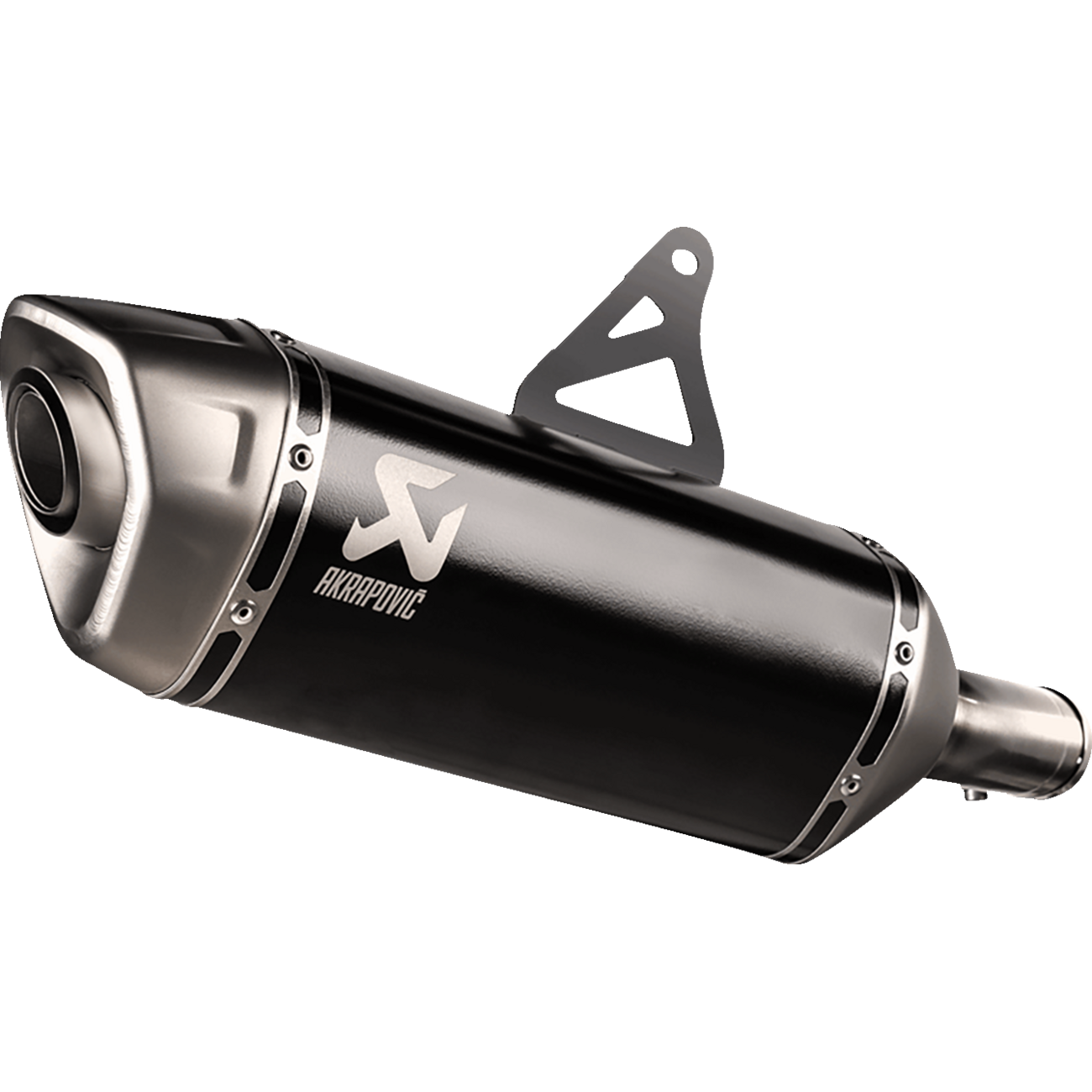 AKRAPOVIC Slip-On Line Muffler - Titanium - Black - Honda XL750 Transalp S-H7SO6-HRTBL