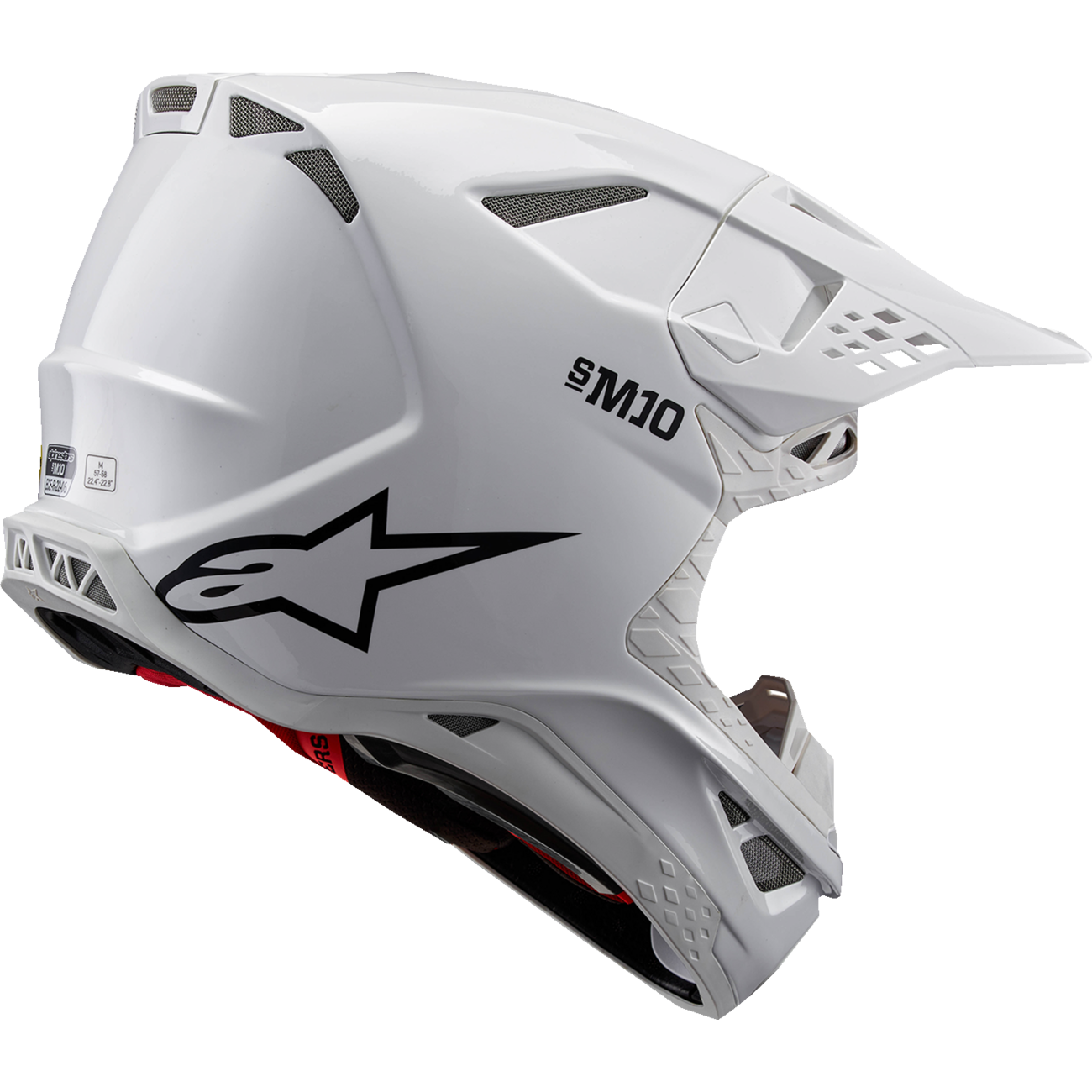 ALPINESTARS Supertech M10 Helmet - Solid - MIPS? - Gloss White - Small 8300323-2180-S