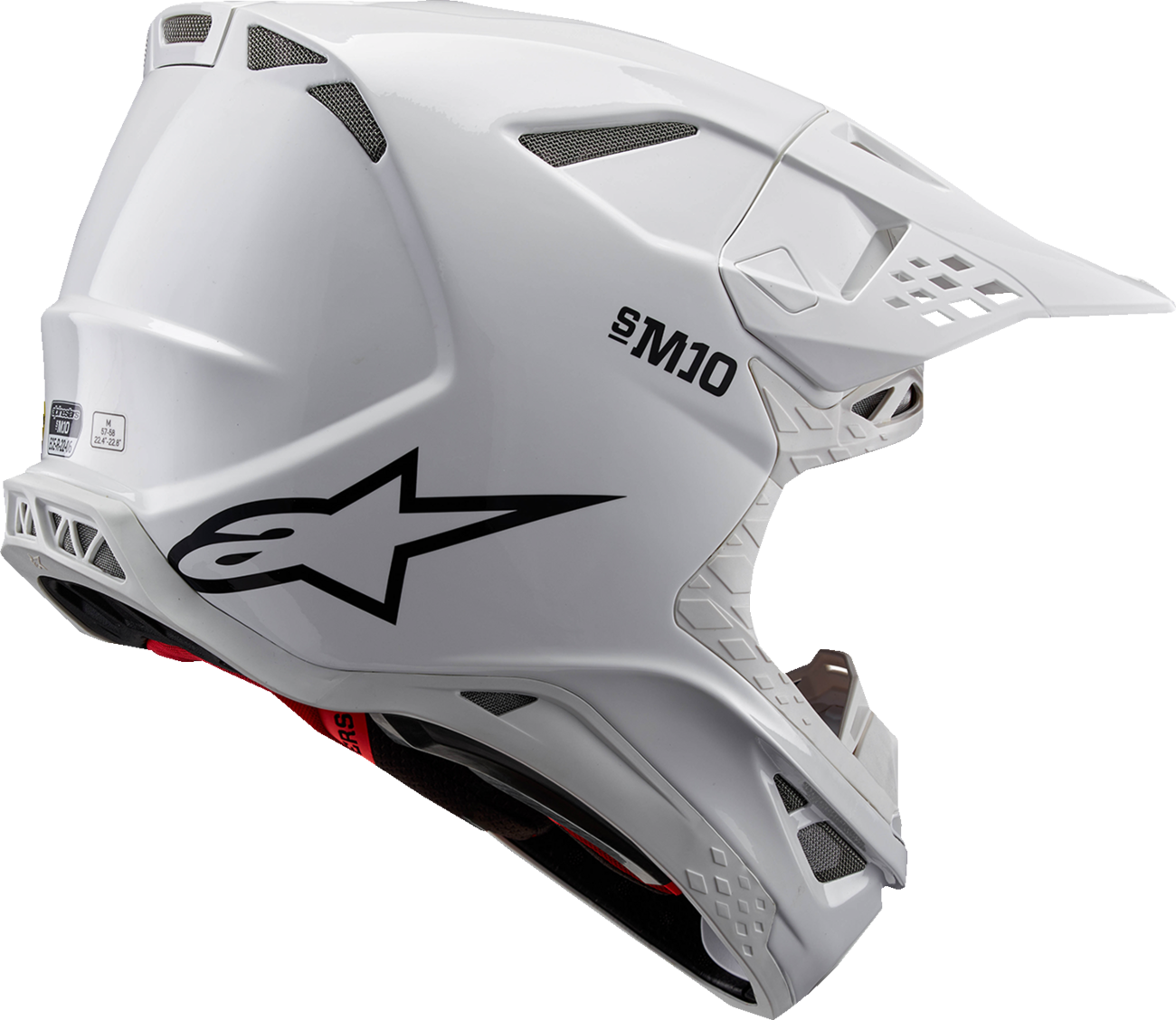 ALPINESTARS Supertech M10 Helmet - Solid - MIPS® - Gloss White - 2XL 8300323-2180-2X