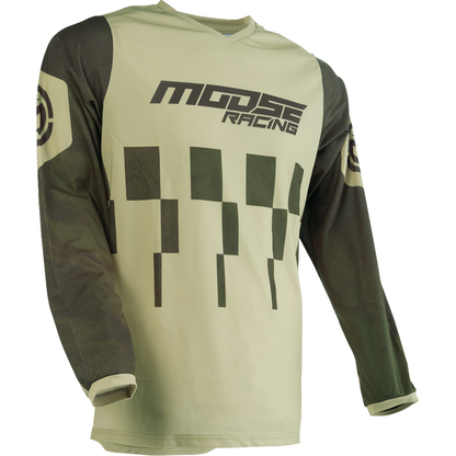 MOOSE OFFROAD Qualifier? Jersey - Green/Tan - 4XL 2910-7548