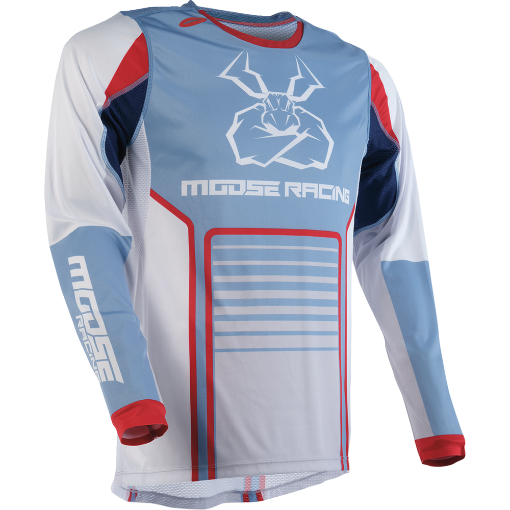 MOOSE OFFROAD Agroid Jersey - Gray/Blue - Medium 2910-7495