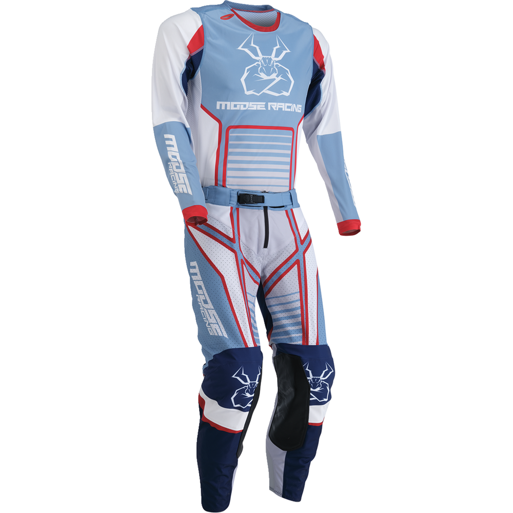 MOOSE OFFROAD Agroid Jersey - Gray/Blue - Medium 2910-7495