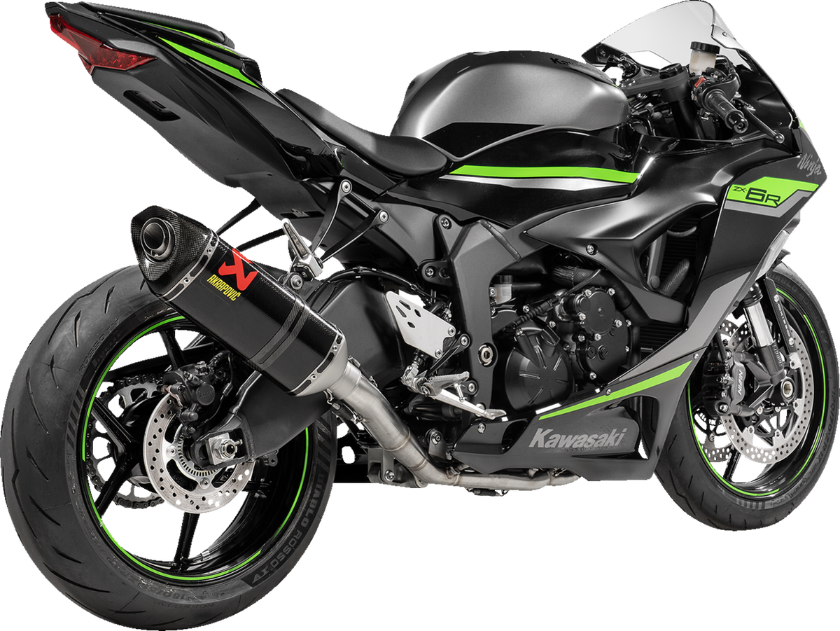 AKRAPOVIC Racing Line Exhaust System - Carbon - Kawasaki ZX-6R S-K6R11-RC/1