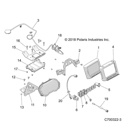Polaris RZR SCM-Programmed, Genuine OEM Part 4018104, Qty 1
