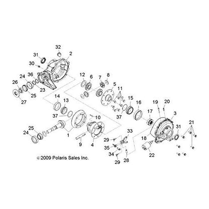 Polaris Ranger Oil Shaft Seal, Genuine OEM Part 3610146, Qty 1