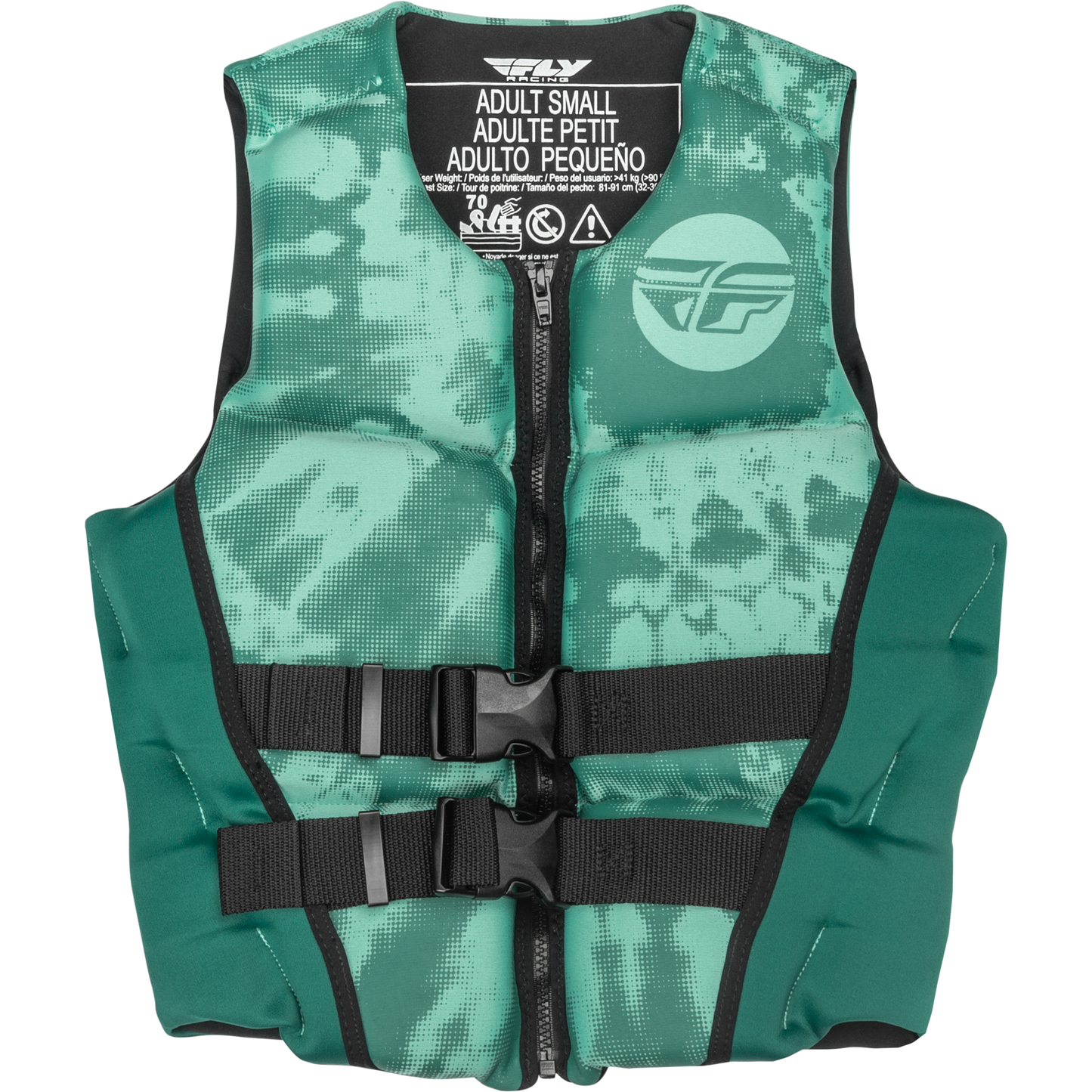 Wmn's Neoprene Flotation Vest Dark Teal/Light Teal Md
