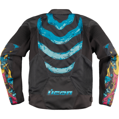 ICON Overlord3 Mesh Munchies* Jacket - Teal - Large 2820-6726