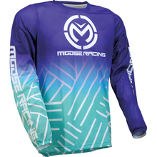 MOOSE OFFROAD Sahara Jersey - Purple/Turquoise - Medium 2910-7924