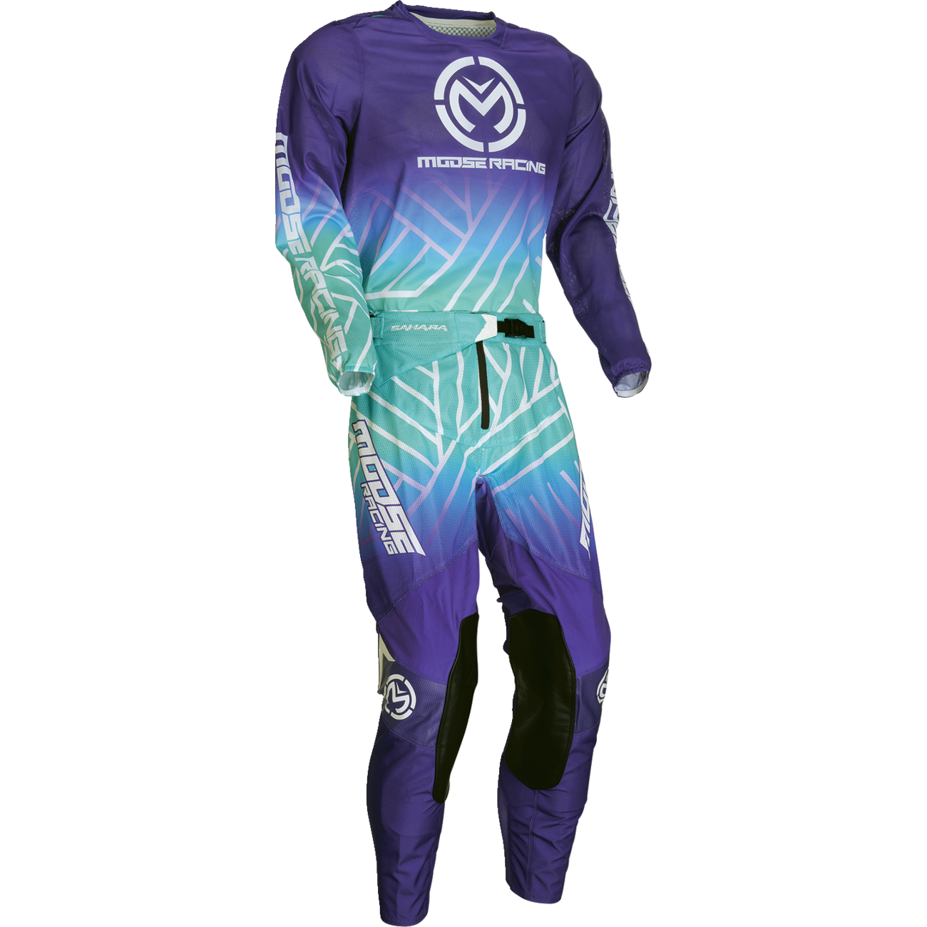 MOOSE OFFROAD Sahara Jersey - Purple/Turquoise - Medium 2910-7924