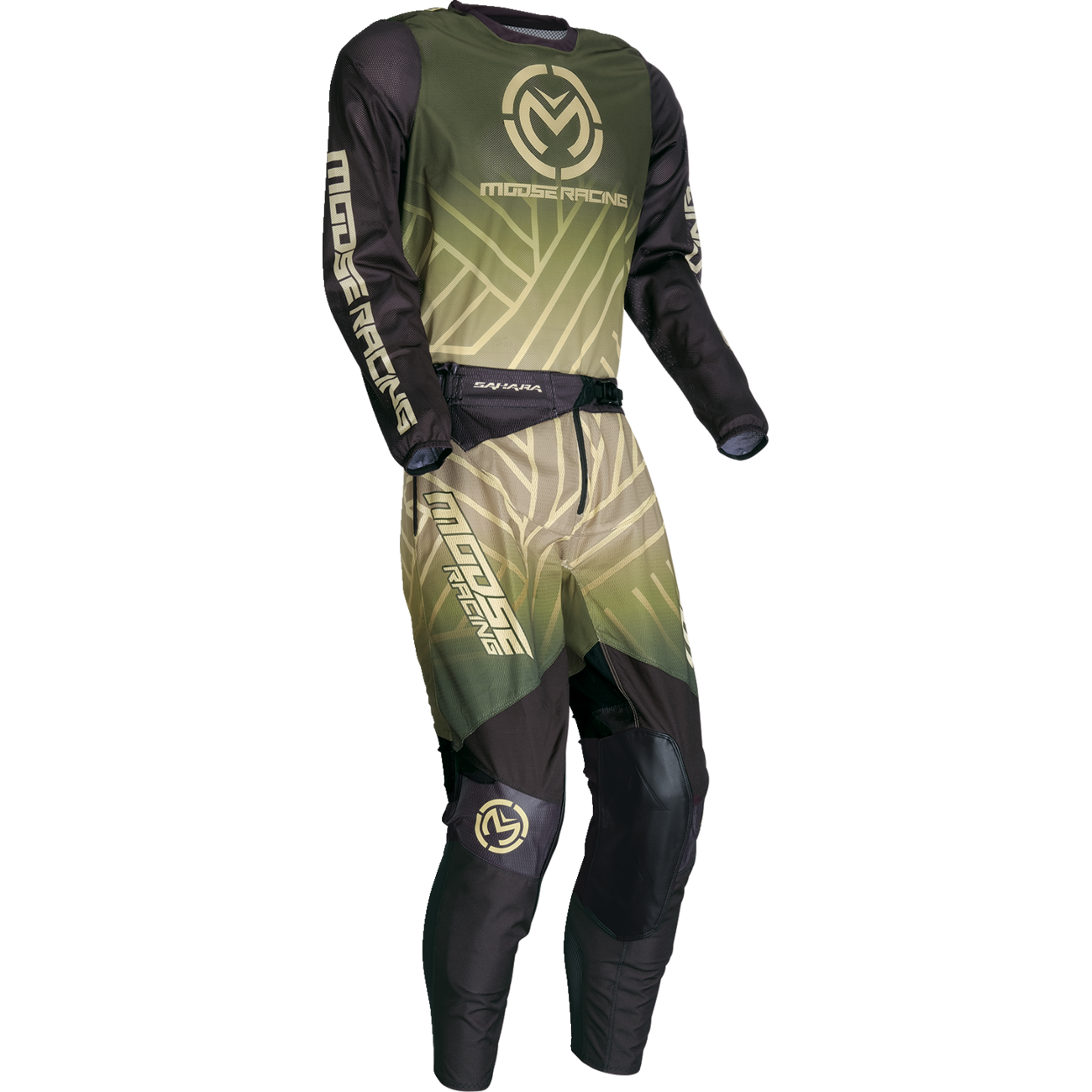 MOOSE OFFROAD Sahara Jersey - Green/Black - Large 29107944