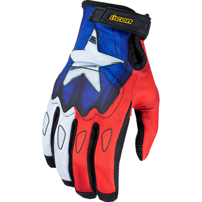 ICON Hooligan* CE Tejas Libre Gloves - Blue - Large 3301-4718