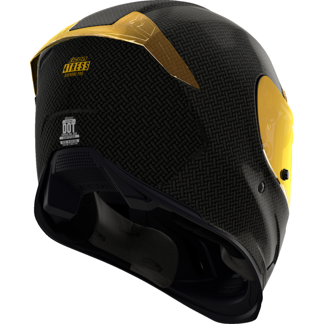 ICON Airframe Pro* Helmet - Carbon 4Tress - Yellow - Medium 0101-16661