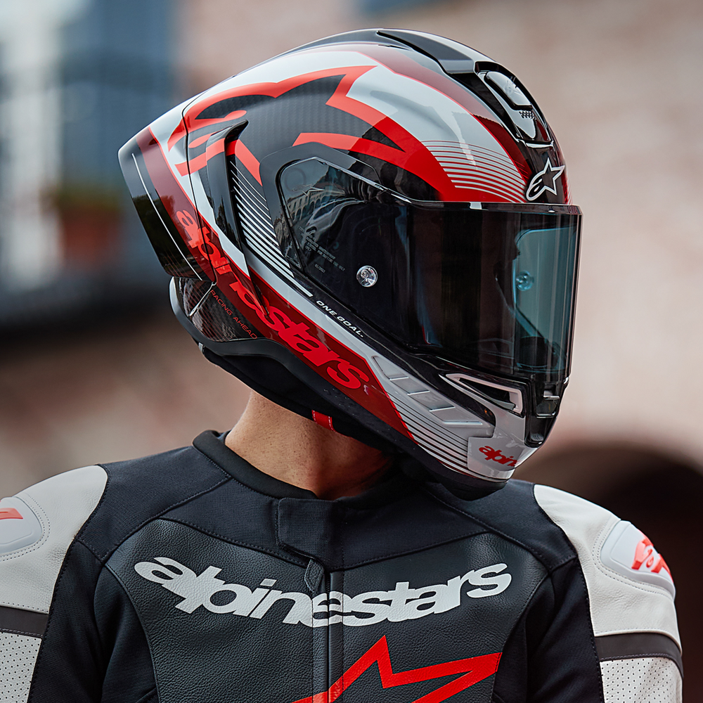 
                      
                        ALPINESTARS Supertech R10 Helmet - Team - Black/Carbon Red/Gloss White - Medium 8200224-1352-M
                      
                    