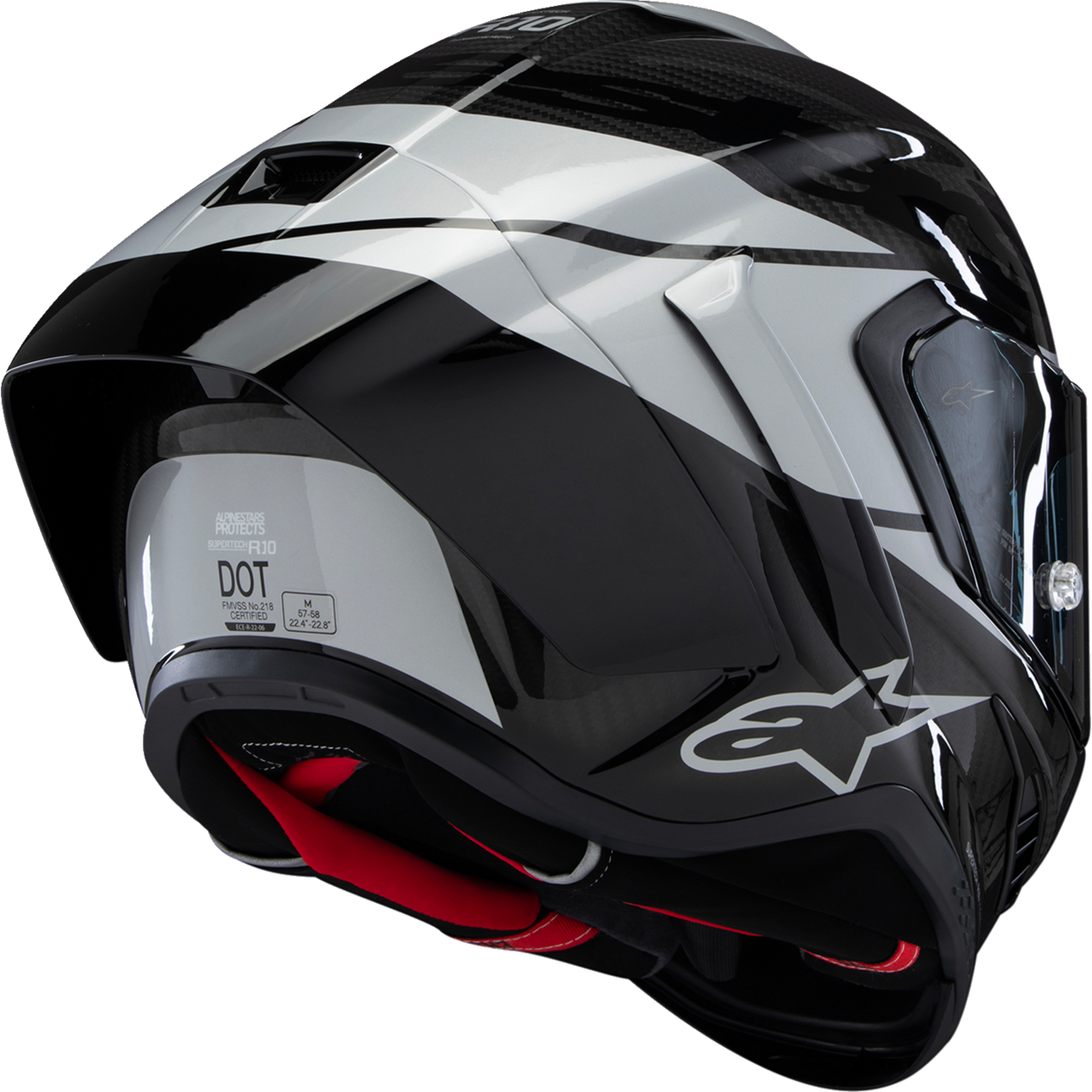 ALPINESTARS Supertech R10 Helmet - Element - Carbon/Silver/Black - XS 8200324-1368-XS