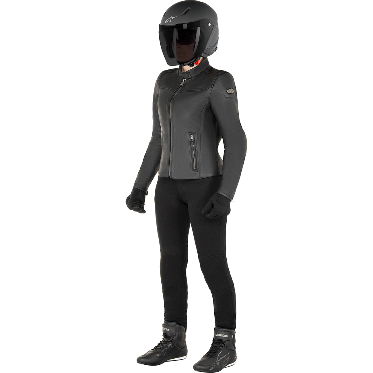 ALPINESTARS Stella Tory Leather Jacket - Black - XS 3113824-1100-XS