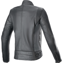 ALPINESTARS Stella Dyno Leather Jacket - Black Tar Gray/Dark Gray - Large 3113924-1296-L