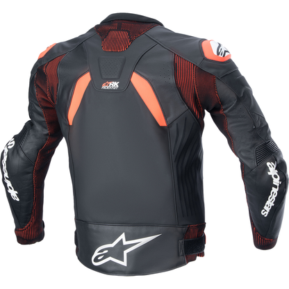 ALPINESTARS GP Plus R v4 Rideknit? Leather Jacket - Black/Red Fluo/White - US 38 / EU 48 3100324-1321-48