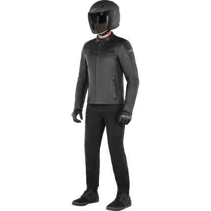 ALPINESTARS Blacktrack Leather Jacket - Black - Medium 3103824-1100-M