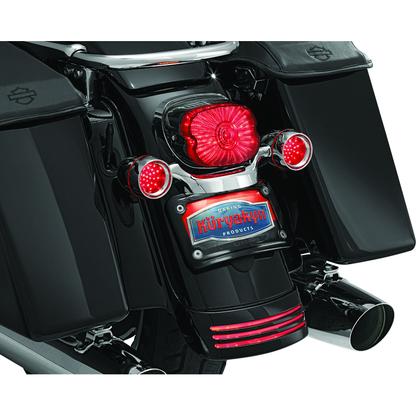 Kuryakyn Curved License Plate Mount Black