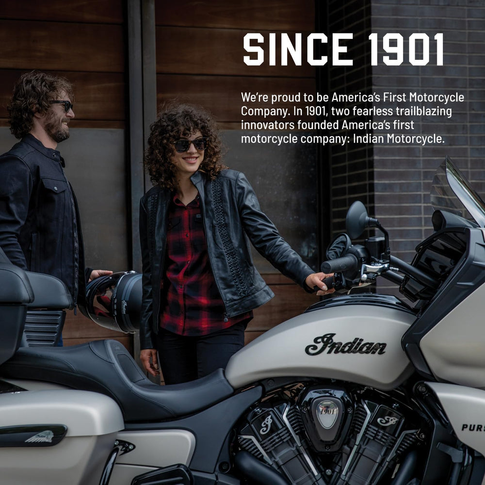 
                      
                        Indian Motorcycle Wind Deflector, Tinted Poly 11.3-Inch Quick Release, Fits Specific Springfield Dark Horse Models, Black Brackets, Clear Visibility, Weather Protection - 2883309-266
                      
                    