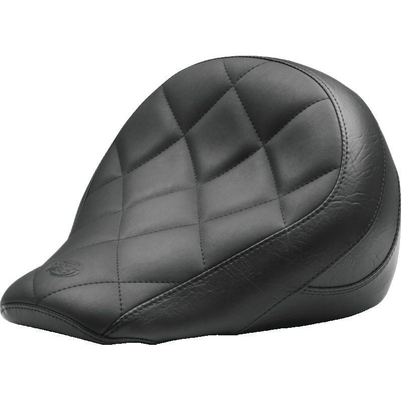 Mustang 18-21 Indian Scout Bobber Standard Touring Solo Seat Diamond Stitch - Black