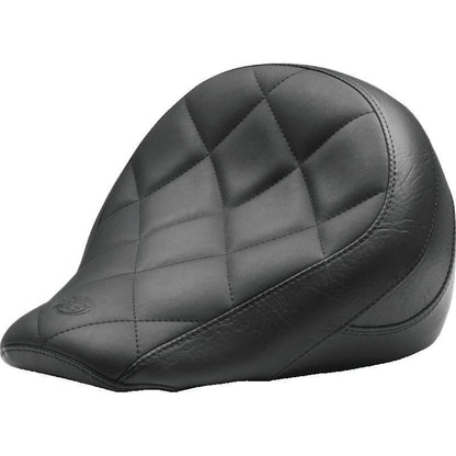 Mustang 18-21 Indian Scout Bobber Standard Touring Solo Seat Diamond Stitch - Black