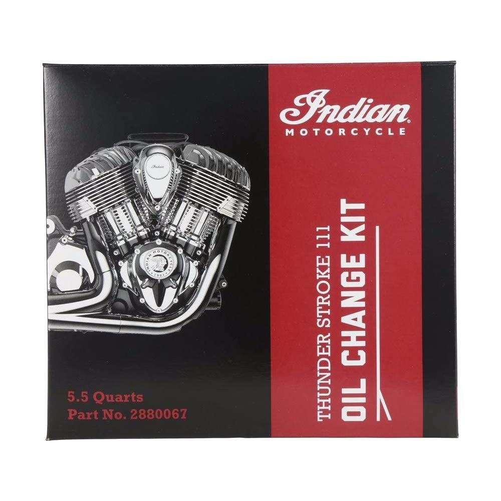 
                      
                        Indian Motorcycle New OEM Oil Change Kit, Thunder Stroke 111, 5.5 Quart, 2880067
                      
                    
