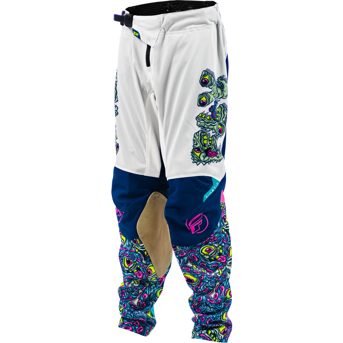 Yth Kinetic Mutant Mesh Pants White/Blue/Multi Sz 22